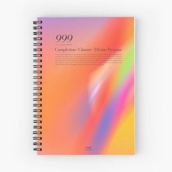 Item preview, Minimalist Aura Frequency Healing Colors Angel Number 999 Completion Release Transformation Soul Mission Wall Art Poster designed and sold by MeowcuryRising.