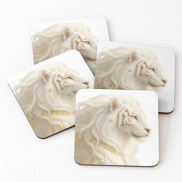 Item preview, Mystic White Tiger of Light designed and sold by SoulPrints by Beata.