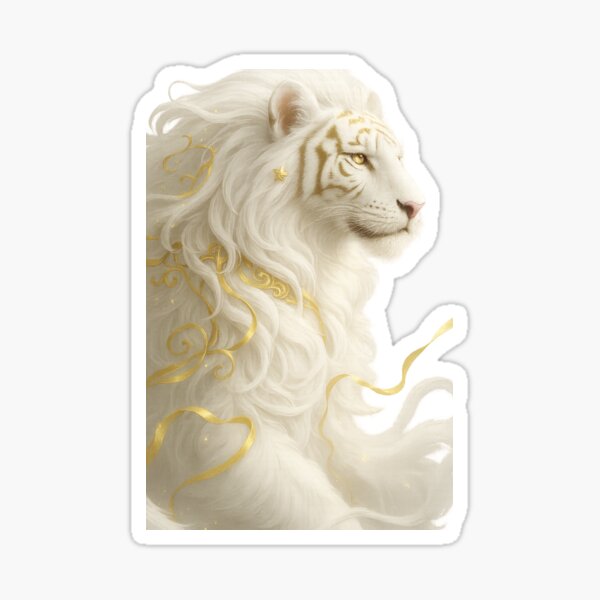 Artikel-Vorschau von Mystischer weißer Tiger des Lichts, designt und verkauft von SoulPrints by Beata.