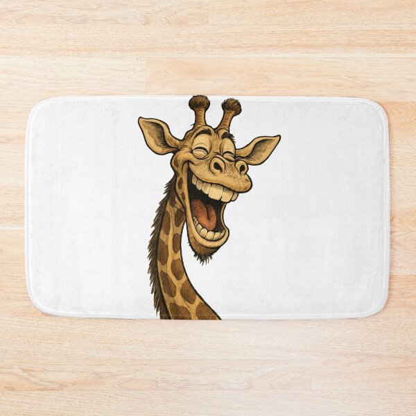 Item preview, Cheerful Cartoon Giraffe Illustration Featuring Laughter and Expressive Emotion designed and sold by Por_photos.