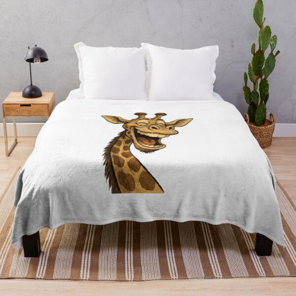 Item preview, Cheerful Cartoon Giraffe Illustration Featuring Laughter and Expressive Emotion designed and sold by Por_photos.