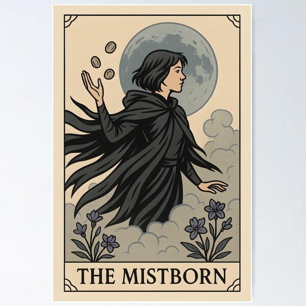 Item preview, The Mistborn - Fantasy Tarot Style Art Print designed and sold by Jordan Bell.