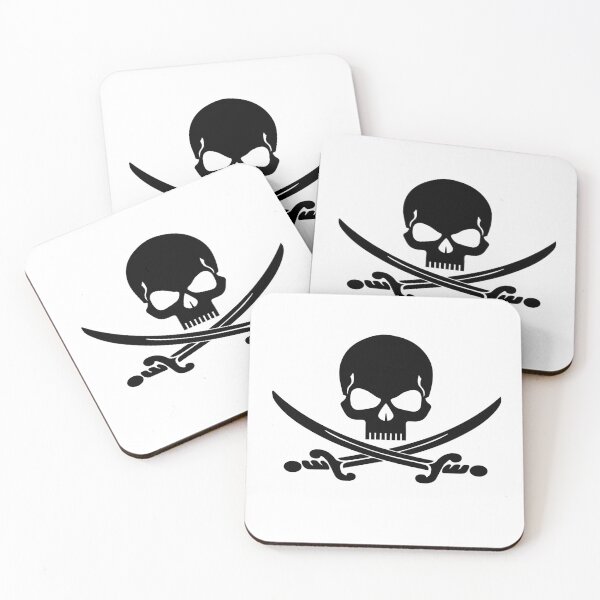 Item preview, Scary pirate skull with swords designed and sold by The Martian Creations.