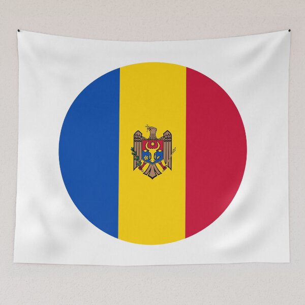 Item preview, Moldova Flag designed and sold by USEFULART-Shop.