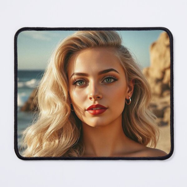 Artikelvorschau, Strand Film Poster Vintage Blondine Pin Up entworfen und verkauft von MissSaylor.