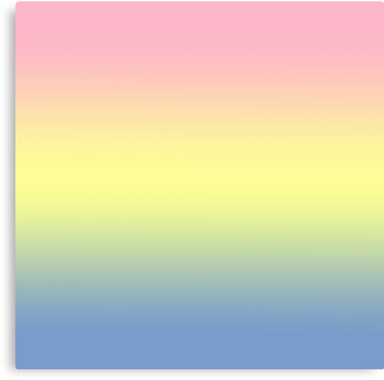 "Pastel Pride: Pan Flag" Canvas Prints by xDarkHikarix | Redbubble