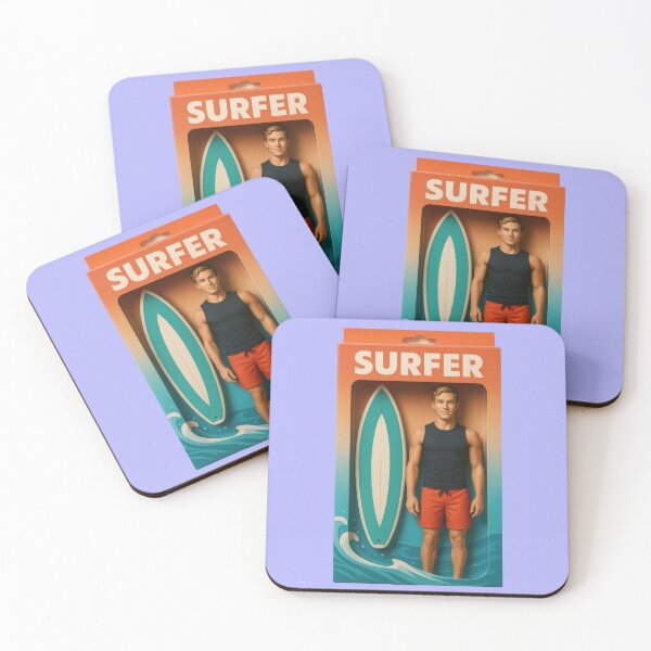 Item preview, cool surfer action figure designed and sold by Mauswohn.