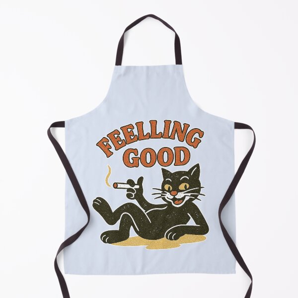 Item preview, Retro Feeling Good Black Cat designed and sold by zzz888.