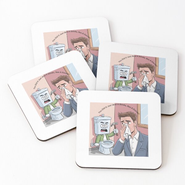 Item preview, A toilet rebuking a man after using it. designed and sold by Jamesk82.