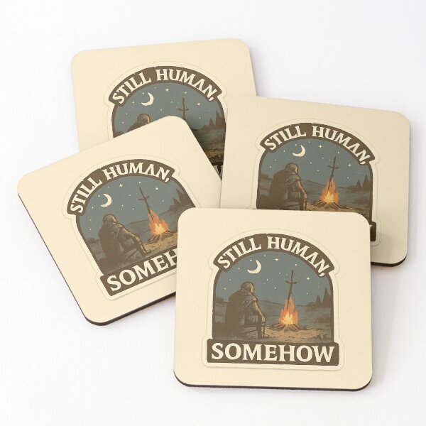 Item preview, “Still Human, Somehow” — Lone Ashen one at Firelink Shrine designed and sold by Souls-like Design Shop.