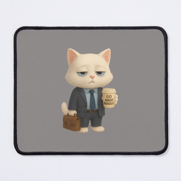 Item preview, Go Away Monday _Catoffice designed and sold by Studiokif.