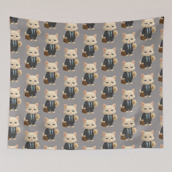 Item preview, Go Away Monday _Catoffice designed and sold by Studiokif.