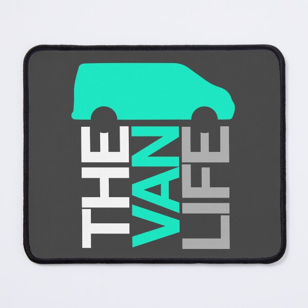 Item preview, the van life logo: white turq grey designed and sold by robnoble.