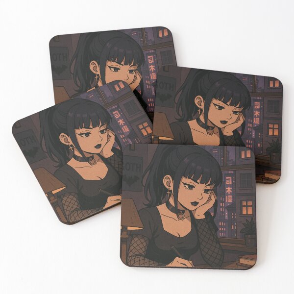 Item preview, Goth Lofi Writer at Night designed and sold by DreamCraze.