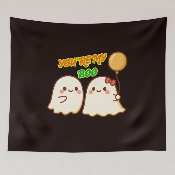 Item preview, You're My Boo – Cute Ghost Couple Love Design designed and sold by ParisShop.