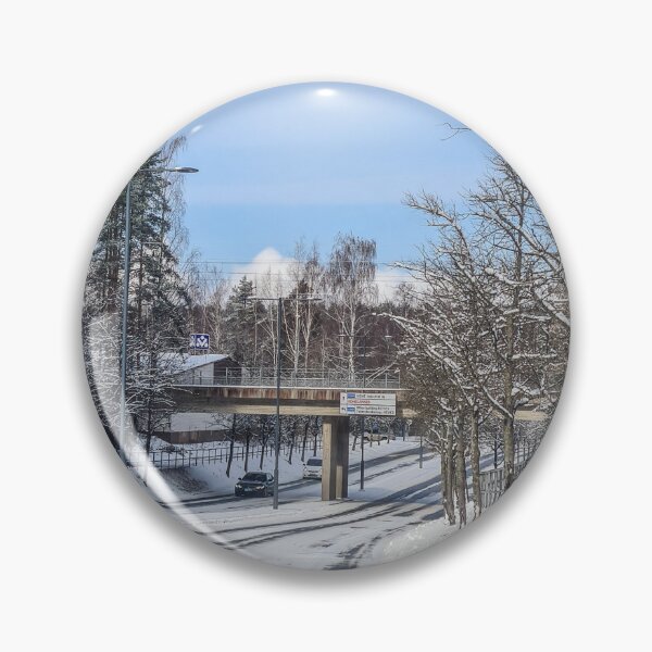 Item preview, Bridge and snowy driveway  designed and sold by bluerosesart37.