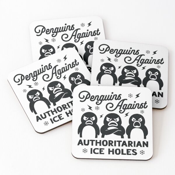 Item preview, Penguins Against Authoritarian Ice Holes designed and sold by MO DESIGNS.