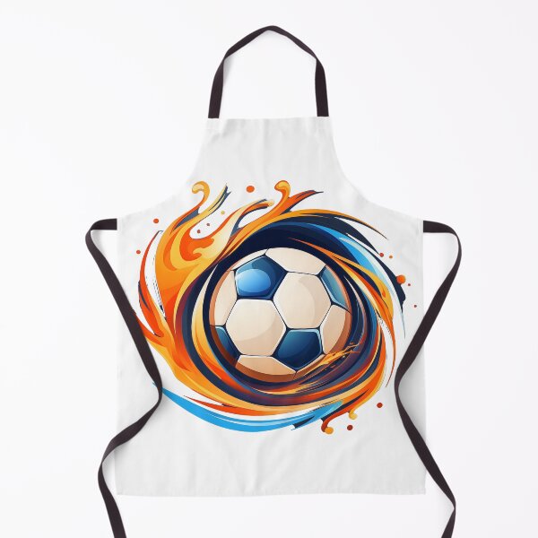 Aperçu de l'œuvre Passion For Football Pearl Orange And Blue créée et vendue par Legendary T-Shirts.