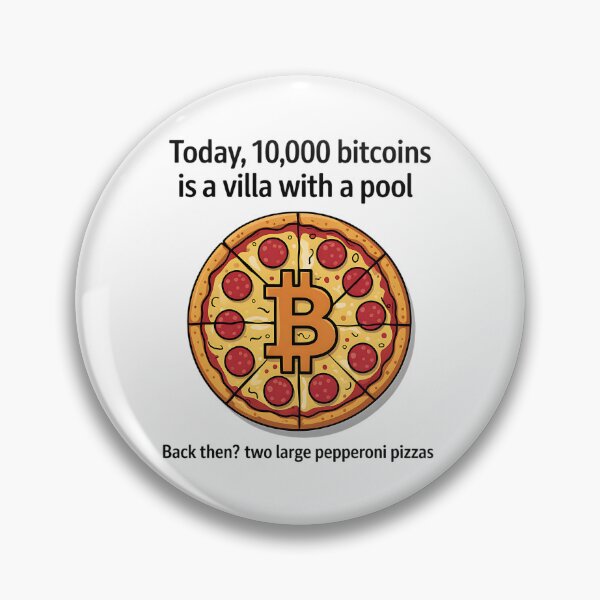 Item preview, Bitcoin Pizza From Today to Yesterday's Feast designed and sold by SurrealArtSzysz.