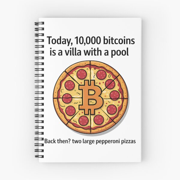 Item preview, Bitcoin Pizza From Today to Yesterday's Feast designed and sold by SurrealArtSzysz.