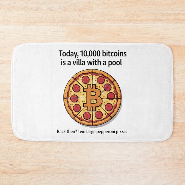 Item preview, Bitcoin Pizza From Today to Yesterday's Feast designed and sold by SurrealArtSzysz.