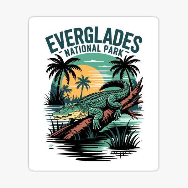 Artikel-Vorschau von Everglades-Nationalpark, Florida, designt und verkauft von Traveldrawings.