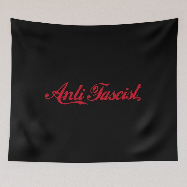 Item preview, Anti Fascist with Circle A Anarchy Symbol trademark - RED designed and sold by Thelittlelord.