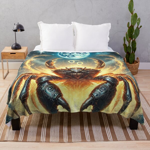 Item preview, Celestial armored Cancer crab in magical cosmic ocean designed and sold by ChernivtsiSkoda.