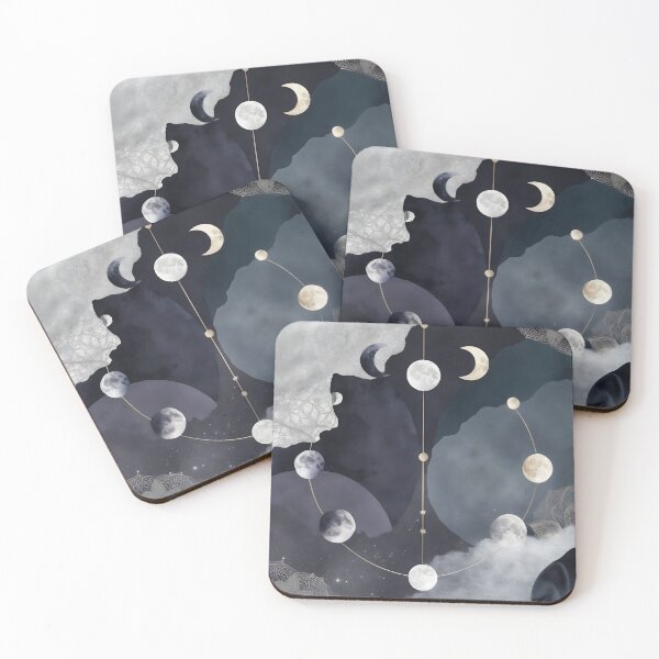 Item preview, Lunara – Goddess of the Night | Moon Phases Abstract Art by LaLi Designs designed and sold by LaLi-Designs.