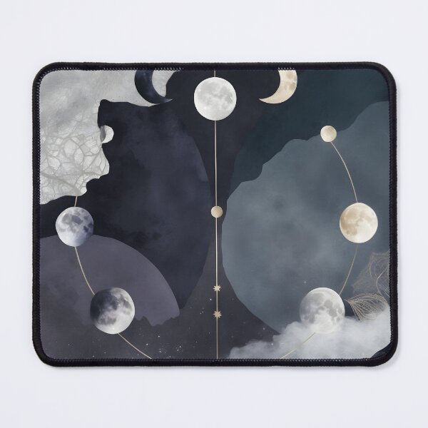 Item preview, Lunara – Goddess of the Night | Moon Phases Abstract Art by LaLi Designs designed and sold by LaLi-Designs.