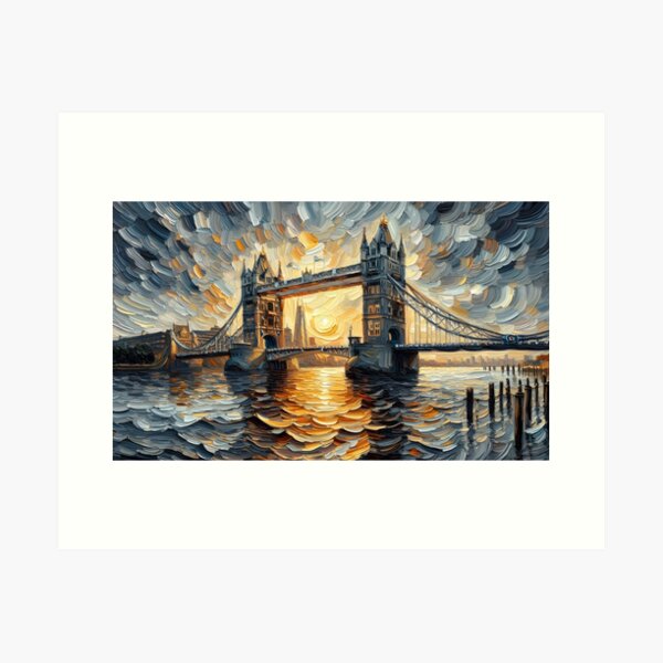 Item preview, Last Light on the River Thames designed and sold by Studio Vincentique.