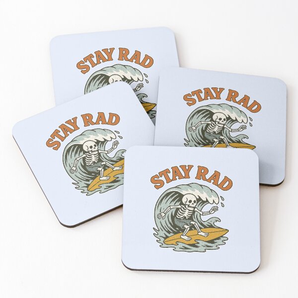 Item preview, Stay Rad Surfing Skeleton designed and sold by zzz888.