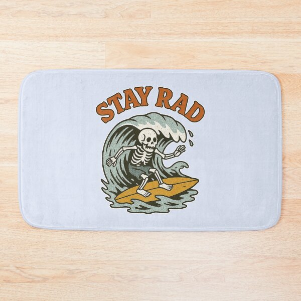 Item preview, Stay Rad Surfing Skeleton designed and sold by zzz888.