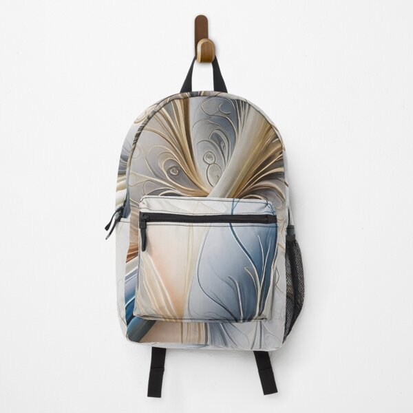 Item preview, Golden Breeze - Soft Blue and Gold Flowing Abstract designed and sold by FutureImaging.