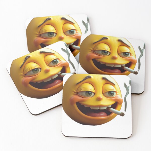 Item preview, Funny High Emoji Smoking Cigarette  designed and sold by OutdoorArtistry.