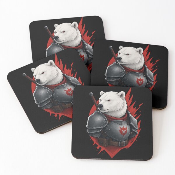 Item preview, Polar Knight – Armored Bear Warrior designed and sold by LukeAiWalker.