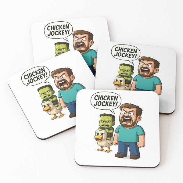 Item preview, Chicken Jockey Steve - Minecraft Movie Style Cartoon designed and sold by sobasedshop.