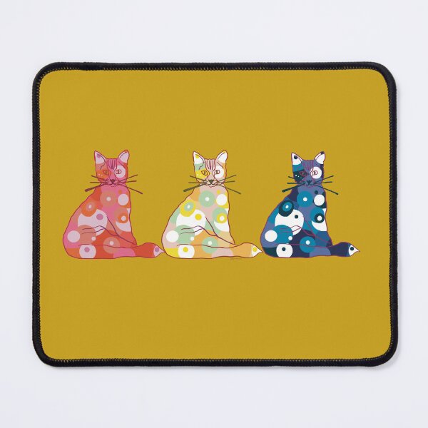Item preview, 3 Hippy Trippy Cats designed and sold by GinetteWhite.