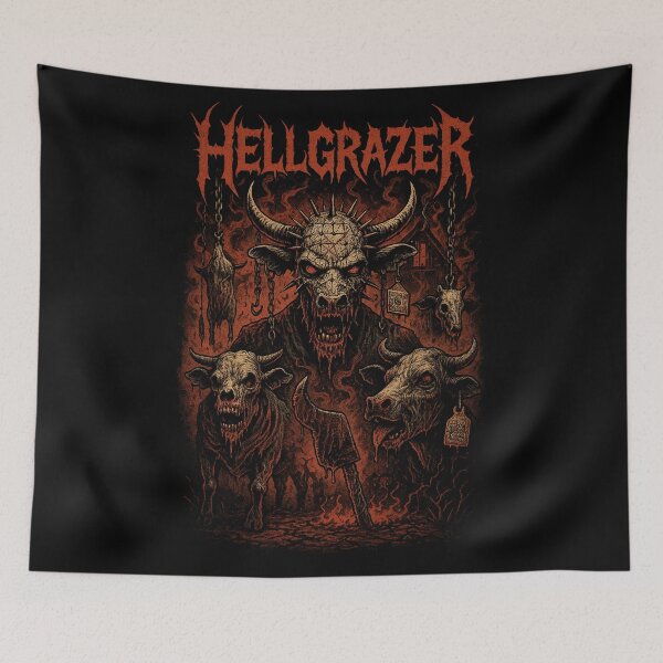 Item preview, Hellgrazer Funny Metal Horror Halloween designed and sold by DreamCraze.