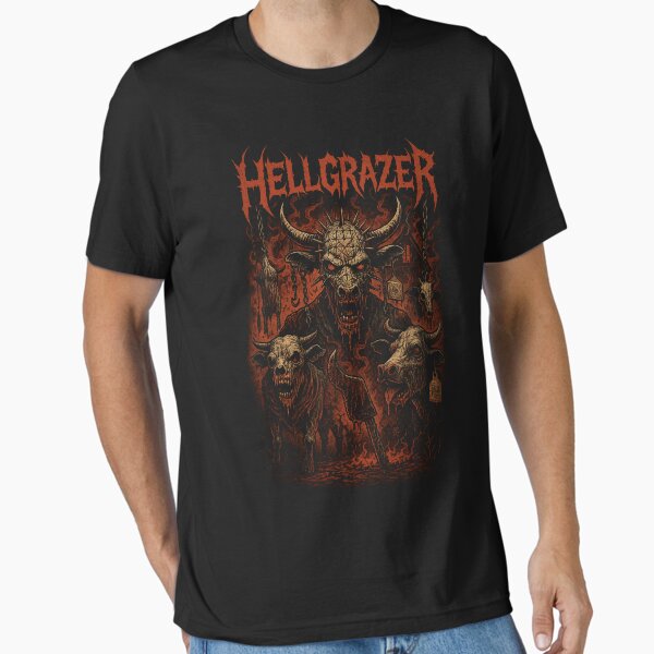 Item preview, Hellgrazer Funny Metal Horror Halloween designed and sold by DreamCraze.
