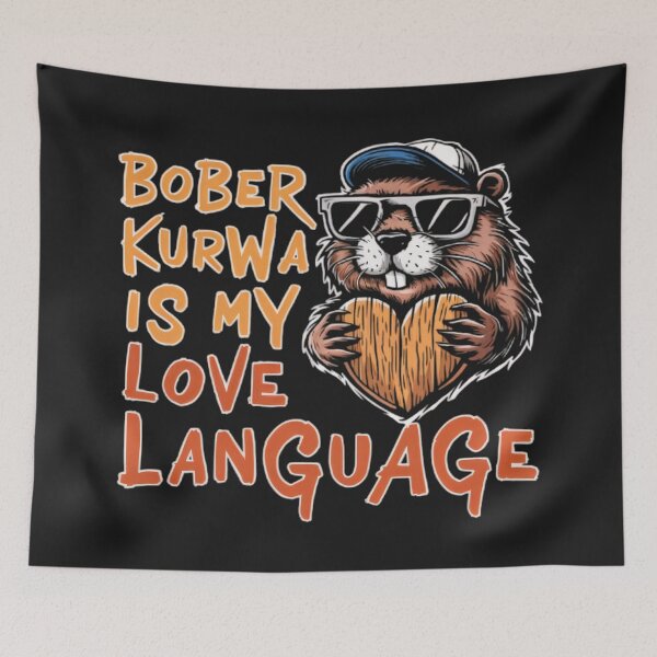 Item preview, Bober Kurwa, Beaver with sunglasses designed and sold by BugiDesignArt.