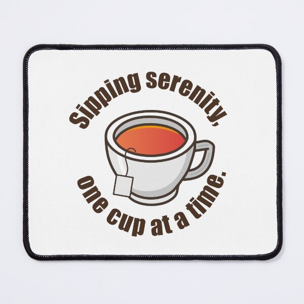 Item preview, Tea time quote with tea cup circle happiness, rest, serenity, sipping designed and sold by Eva-Designs-.