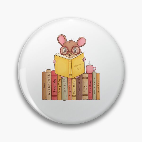 Item preview, Cute Mouse reading a Book designed and sold by Doodleooly.