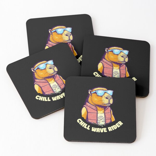 Item preview, Chill Surfer Capybara with Sunglasses & Surf Vest – Summer Beach Vibes designed and sold by Colorful-Garden.