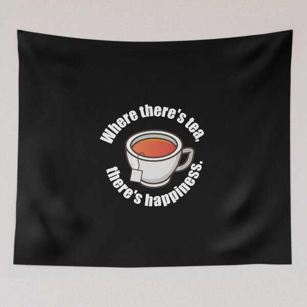 Item preview, Tea time quote with tea cup circle happiness, rest, serenity, sipping designed and sold by Eva-Designs-.