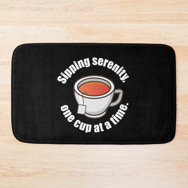 Item preview, Tea time quote with tea cup circle happiness, rest, serenity, sipping designed and sold by Eva-Designs-.