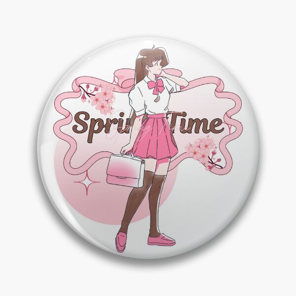 Item preview, Cherry Blossom Dreams: Anime Girl's Springtime Stroll designed and sold by ZerotwoStudio.