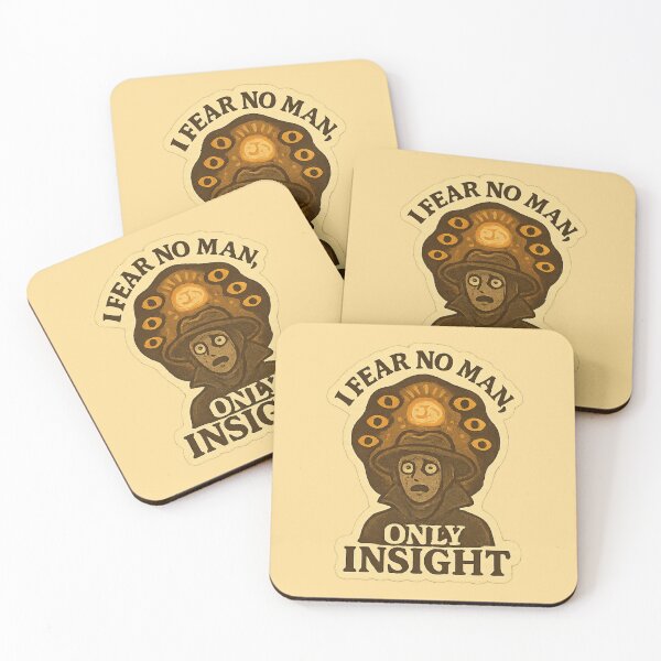 Item preview, “I Fear No Man, Only Insight” — Glowing Madman’s Knowledge designed and sold by Souls-like Design Shop.