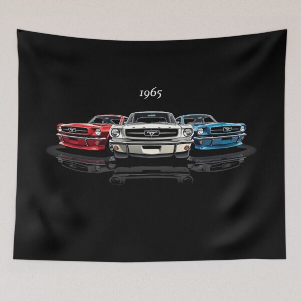 Item preview, 1965 Mustang Classic Muscle Car Trio Art designed and sold by TheArtOfCar.