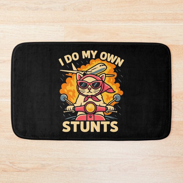 Item preview, Cat On Scooter I Do My Own Stunts designed and sold by Blok45.
